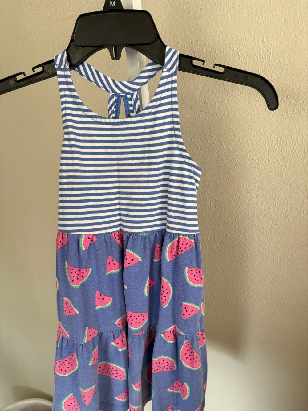 wonder nation Blue & White Striped Tank Top Size 4T